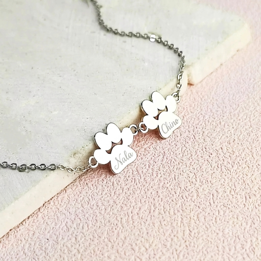 Personalized Paw Print Bracelet