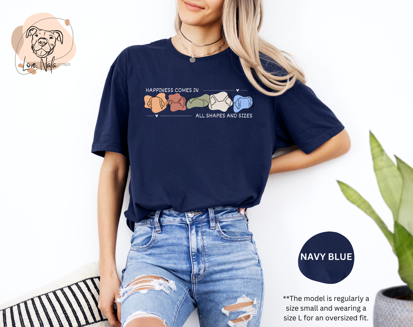 Happiness Comes In All Shapes and Sizes - Unisex Tee