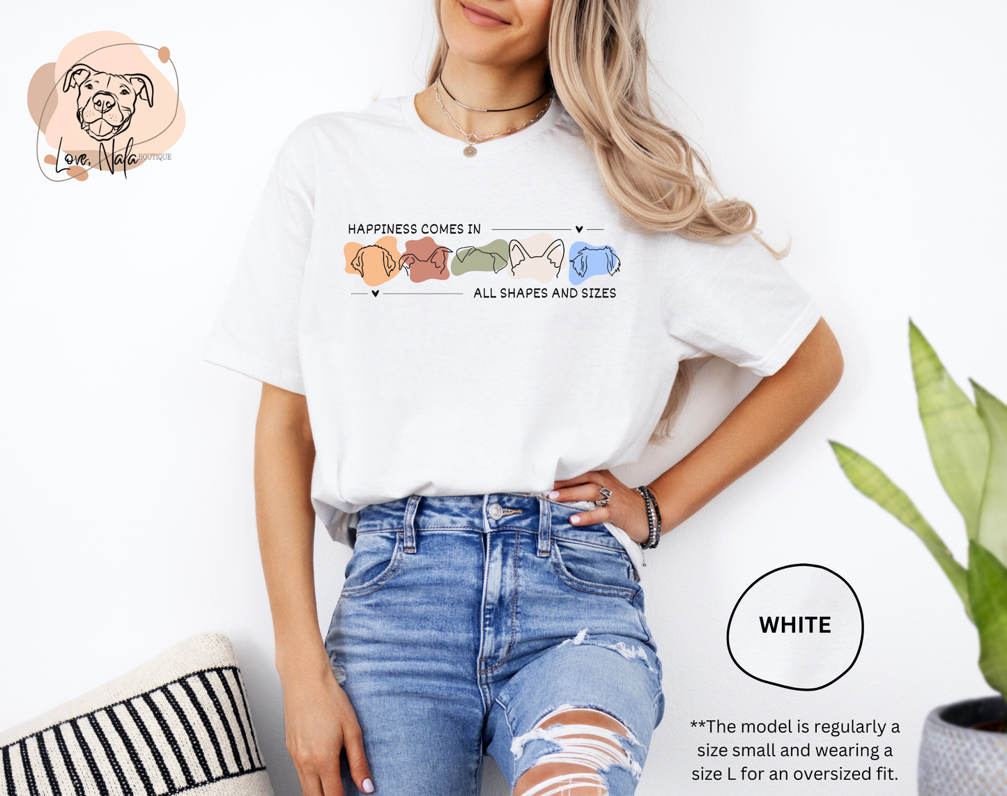 Happiness Comes In All Shapes and Sizes - Unisex Tee